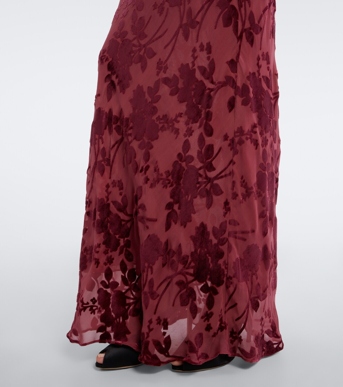 Rodarte Floral devoré maxi dress