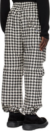 Burberry Black & White Houndstooth Trousers