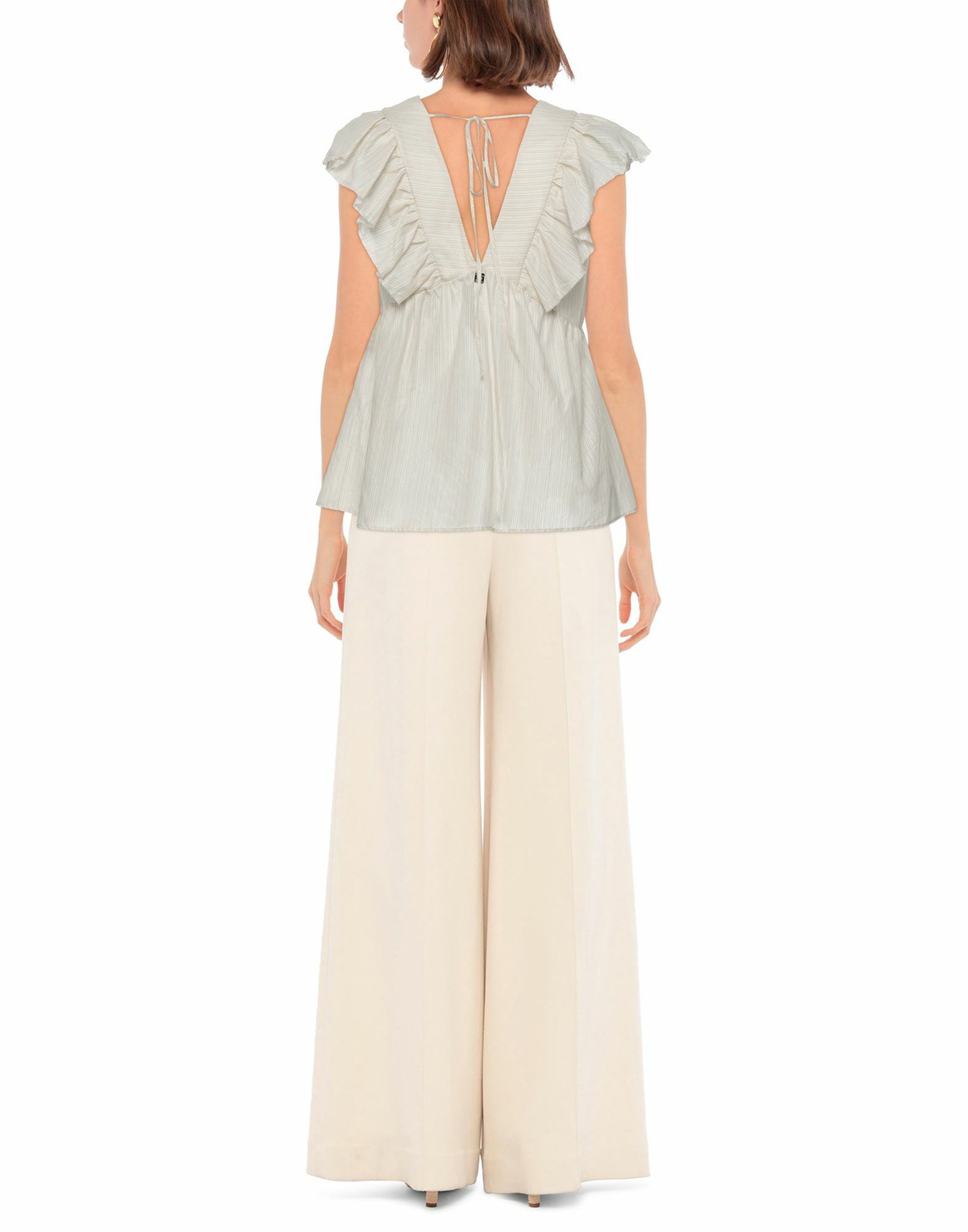 Manila Grace Womens Top in Beige