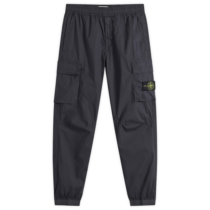 Photo: Stone Island Men's Paracadute Cargo Trousers in Navy Blue