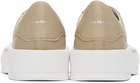 Alexander McQueen Beige Leather Colored Stripe Sneakers