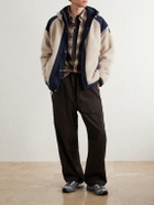 Canada Goose - Alberni Reversible Hooded Ripstop-Trimmed Wool-Blend Fleece Bomber Jacket - Neutrals