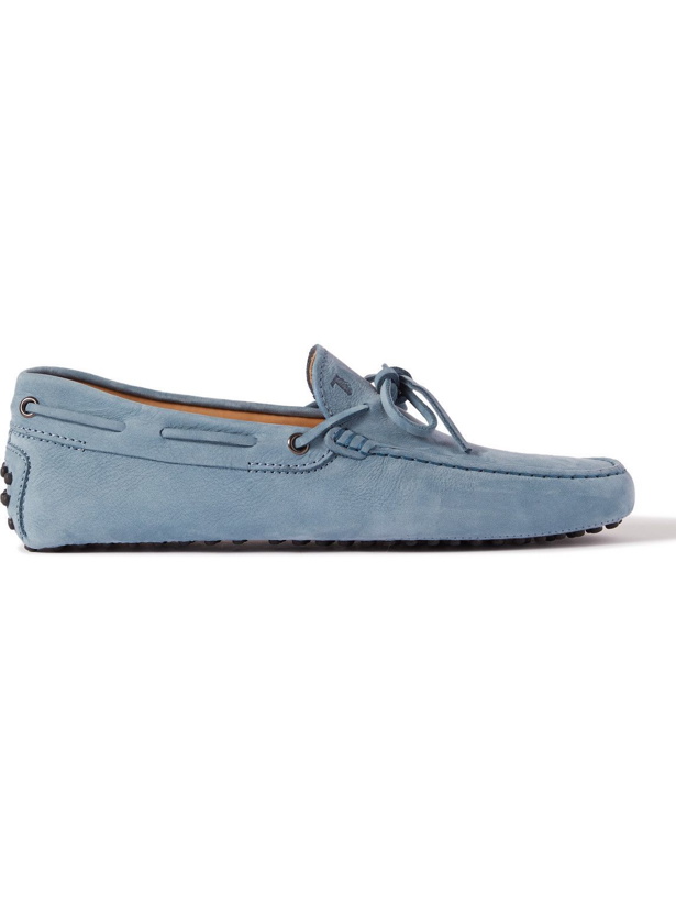 Photo: Tod's - Gommino Suede Driving Shoes - Blue