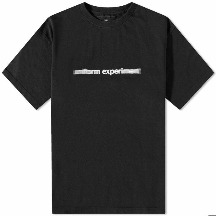 Photo: Uniform Experiment Men's Authentic Motion Logo T-Shirt in Black