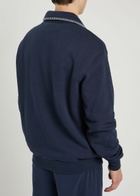 Malbon Maxewell Logo-print Cotton Sweatshirt Navy