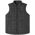 Taion Men's Reversible Down Vest in Black/Black