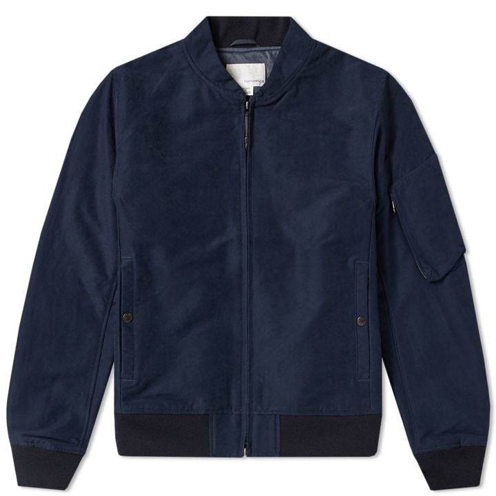 Photo: Nanamica Moleskin NA1 Jacket Blue