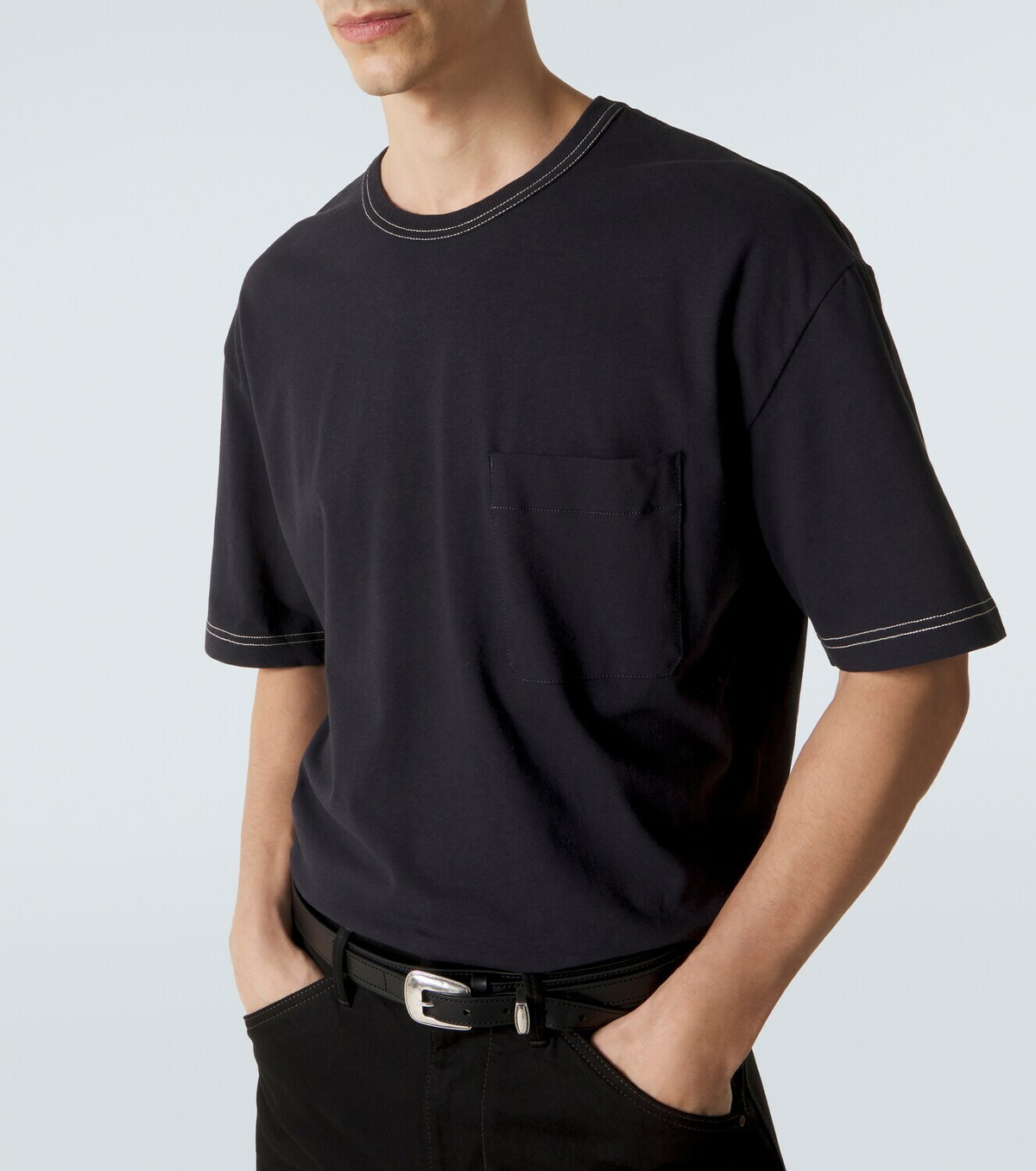 Lemaire Cotton and linen T-shirt