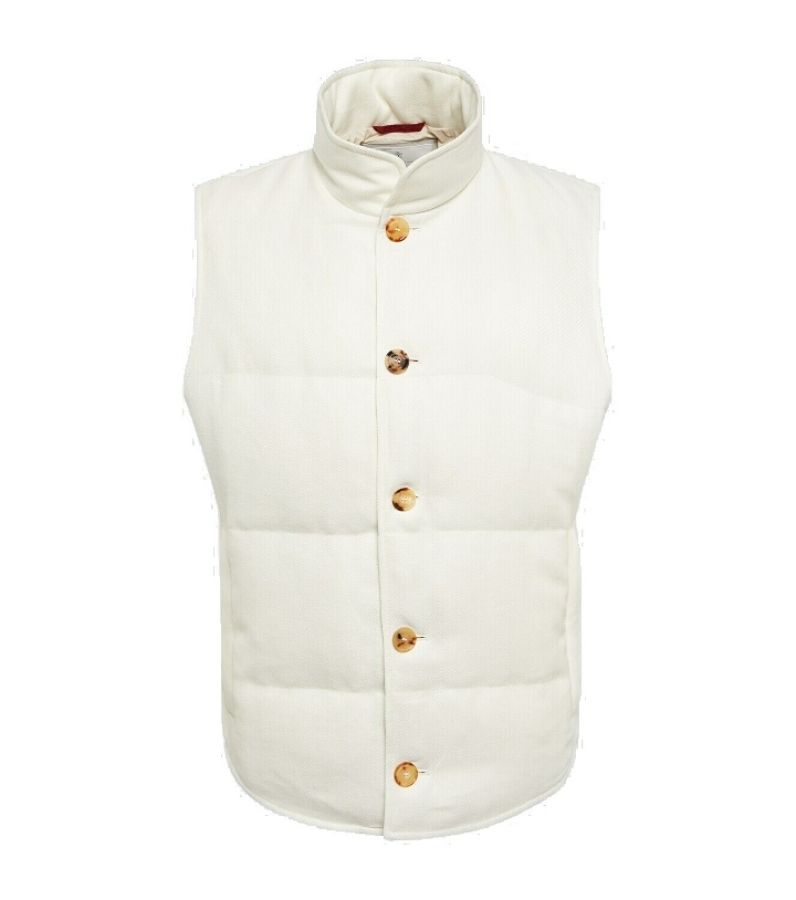 Photo: Brunello Cucinelli - Linen, wool and silk padded vest
