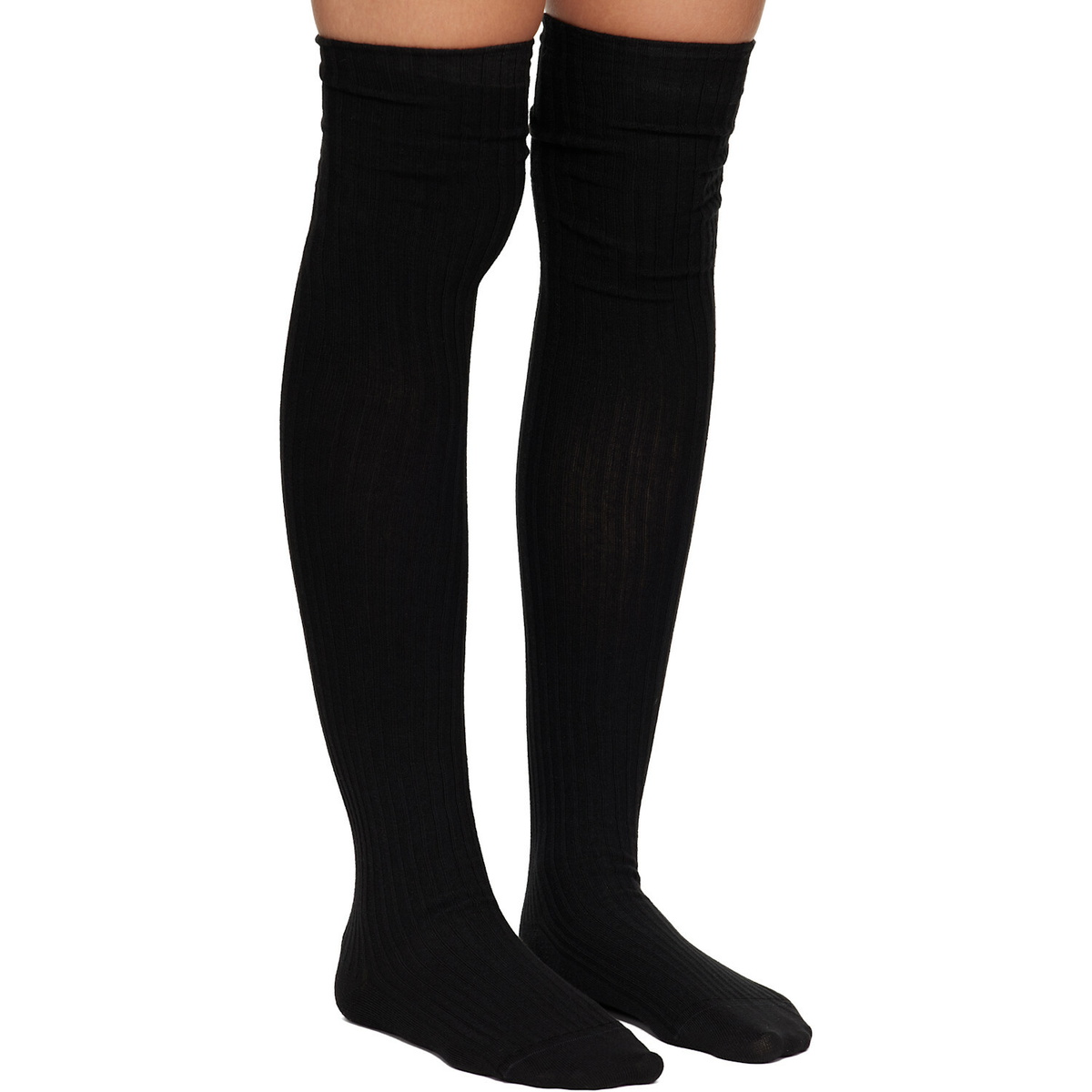 Baserange Black Overknee Socks
