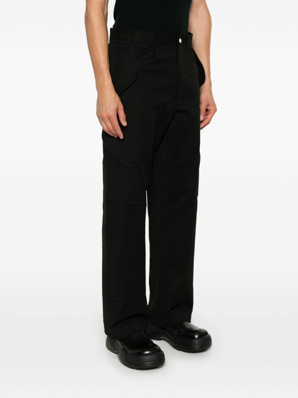 パンツ _J.L-A.L_ Brace Trousers XL _J.L-A.L_ Brace Trousers Shungite Black – Très Bien