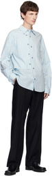 Andersson Bell Blue Stripe Layered Shirt
