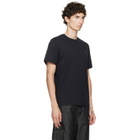 Moncler Navy Double Leather Logo T-shirt