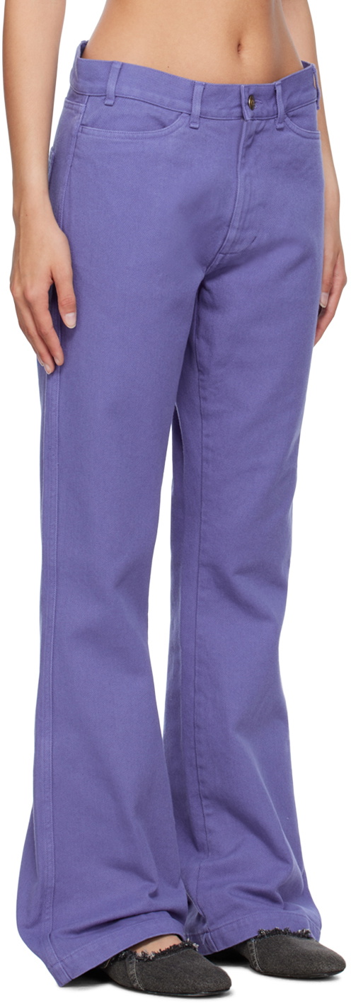 Stockholm (Surfboard) Club Purple Flared Trousers