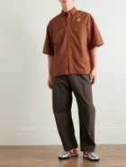 Nike - ACG Orb Weaver Oversized Logo-Embroidered Nylon Shirt - Red