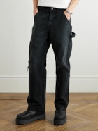 Enfants Riches Déprimés - Wide-Leg Distressed Paint-Splattered Jeans - Black