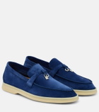 Loro Piana Summer Charms Walk suede loafers