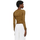 Gauntlett Cheng SSENSE Exclusive Brown Elasticated Contour Long Sleeve T-Shirt