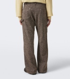 Auralee Wool tweed wide-leg pants