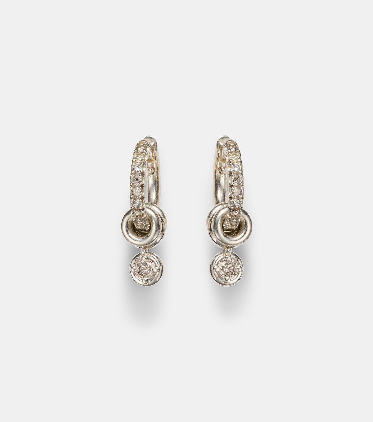 Spinelli Kilcollin Zahra sterling silver earrings with diamonds