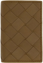 Bottega Veneta Taupe Tiny Trifold Wallet