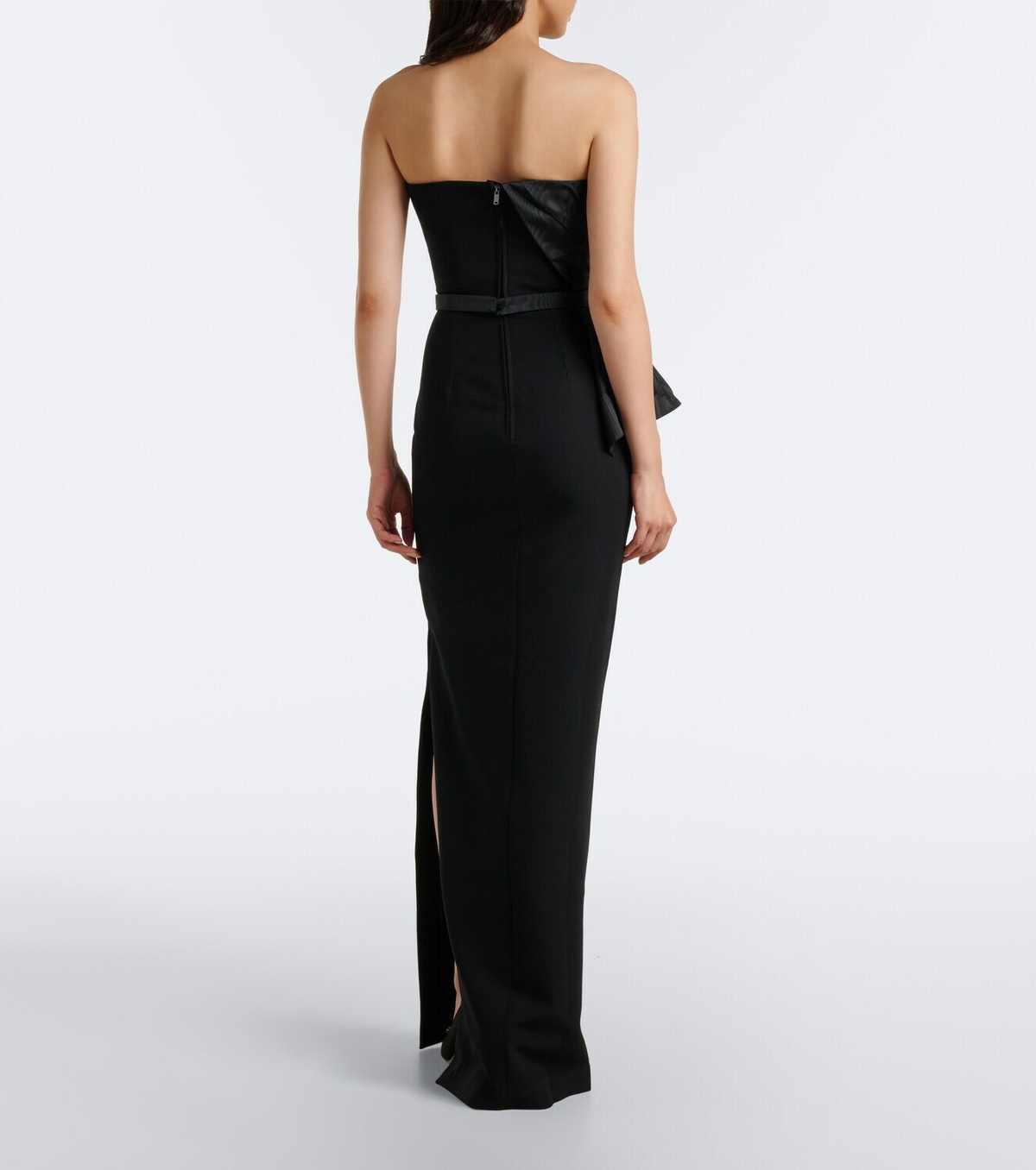 Safiyaa Kasia draped crêpe gown