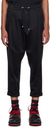 Balmain Black Jacquard Lounge Pants