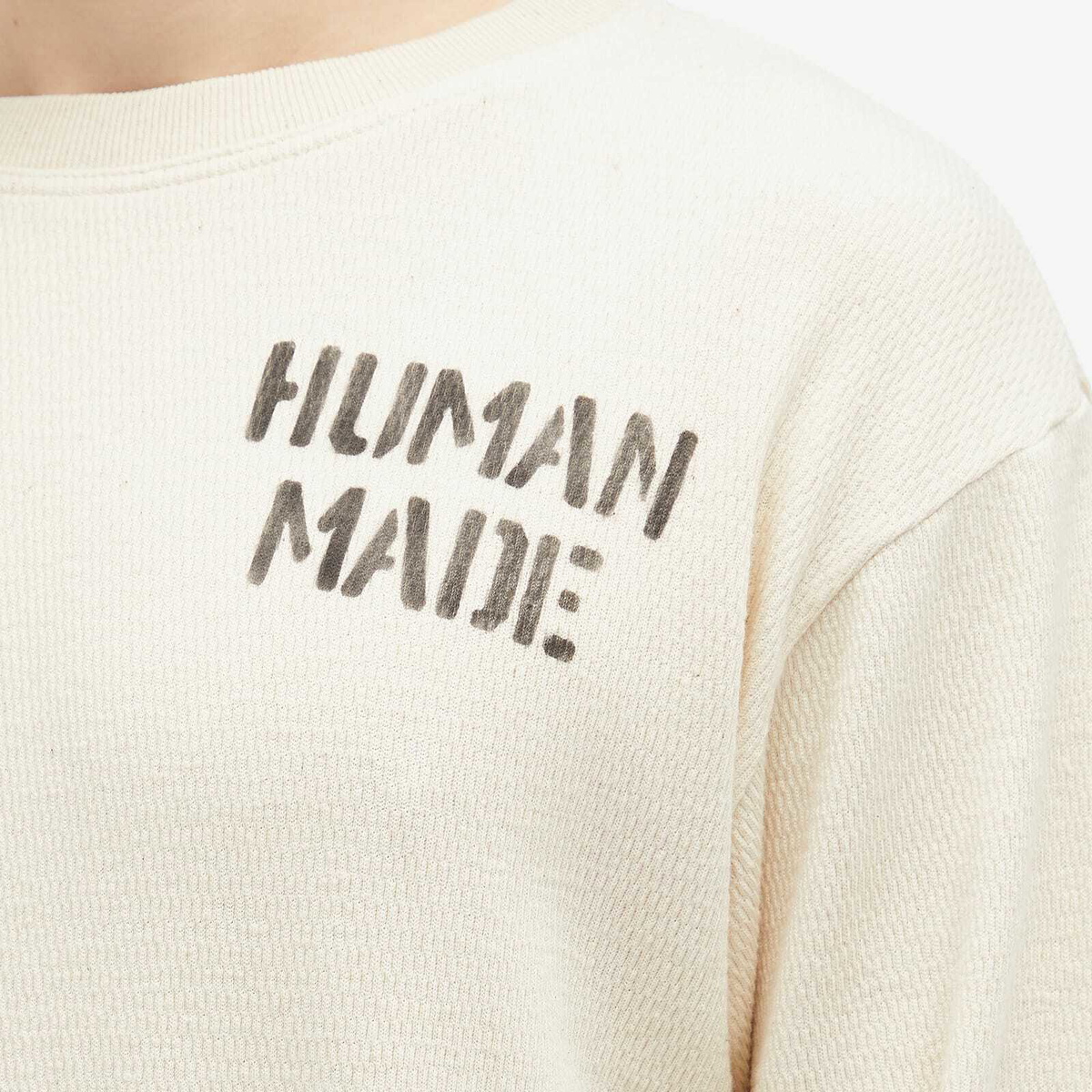 Human Made Men's thermal l/s t-shirt in White