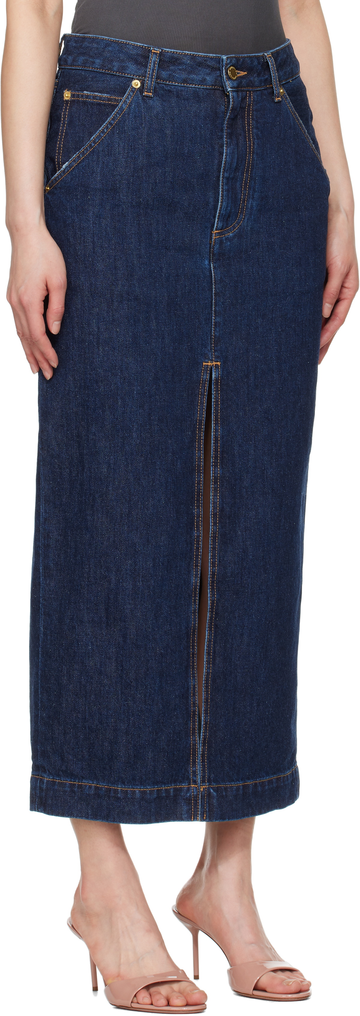 Darkpark DARKPARK Dark blue Erika denim skirt main image 0