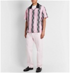 Stüssy - Camp-Collar Printed Voile Shirt - Pink