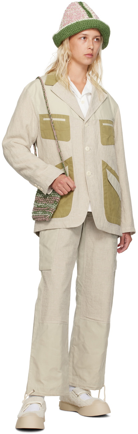 Nicholas Daley Beige Fonte Blazer