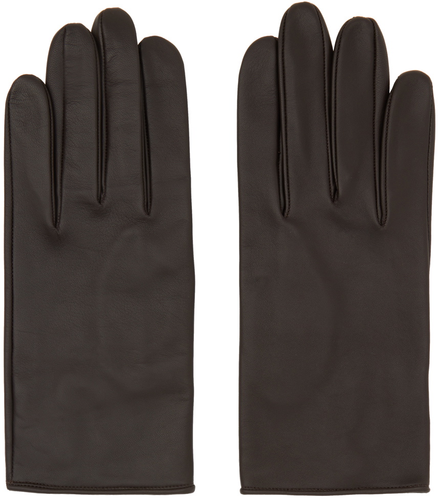 Ernest W. Baker Black Studded Gloves Ernest W. Baker