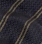 Kingsman - Drake's 8cm Striped Silk Tie - Blue