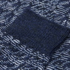 Anonymous Ism Houndtooth JQ Crew Sock in Navy