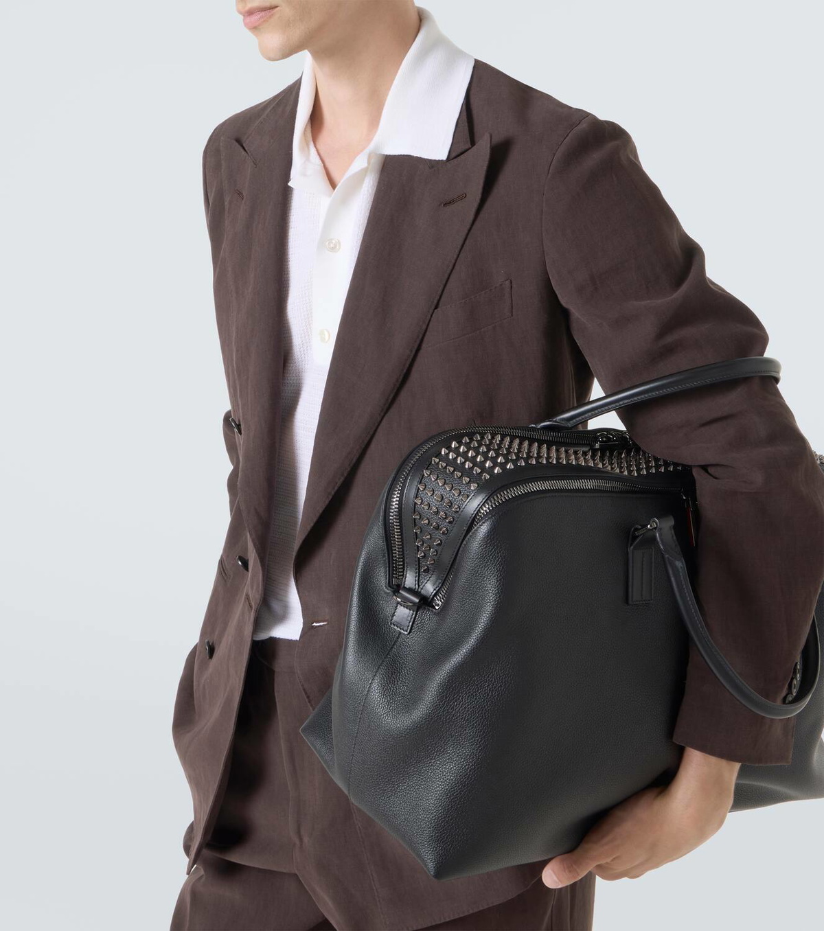 Christian Louboutin Funky studded leather duffel bag