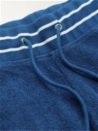 Orlebar Brown - Afador Straight-Leg Cotton-Terry Drawstring Shorts - Blue