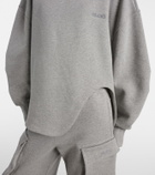 The Attico Oversized cotton jersey sweatshirt