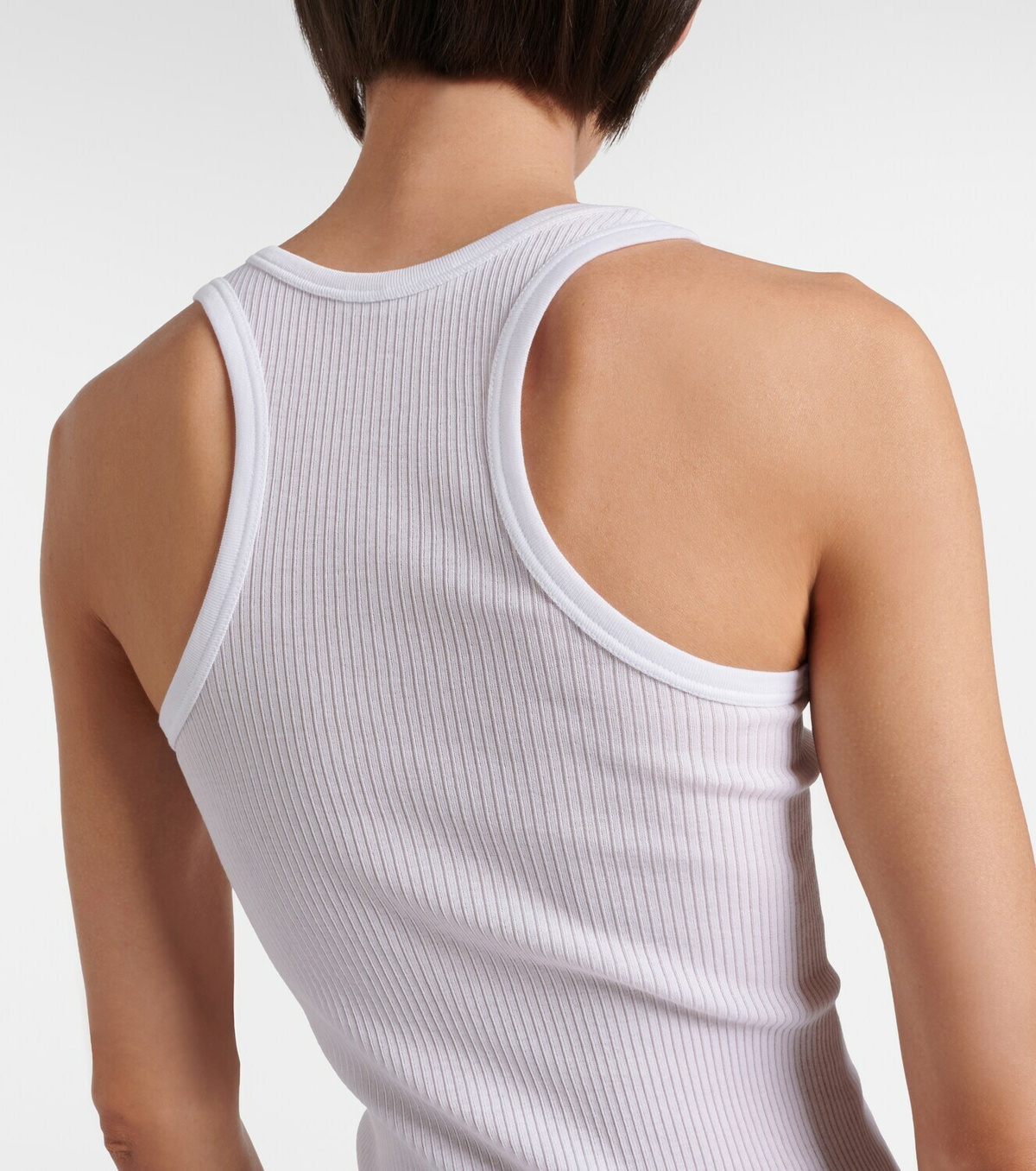 The Row Cendrea ribbed-knit cotton tank top