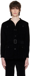 73 LONDON Black Belted Jacket