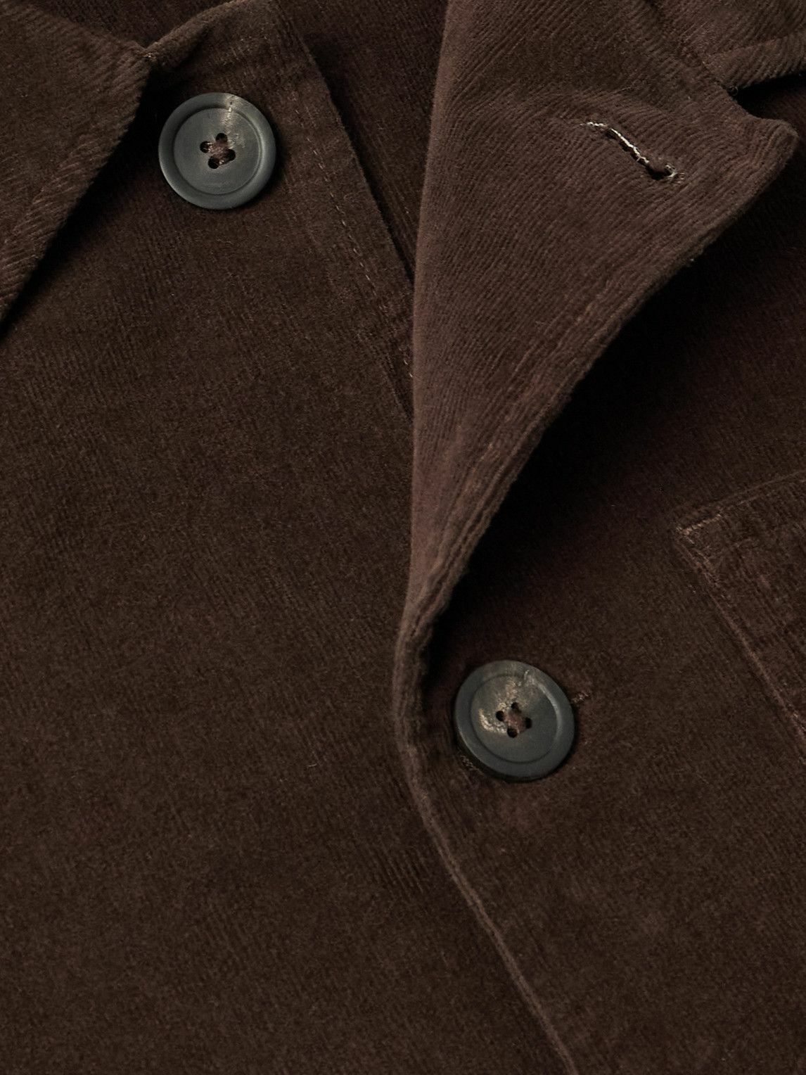 Altea - Constantin Garment-Dyed Stretch-Cotton Corduroy Overshirt - Brown