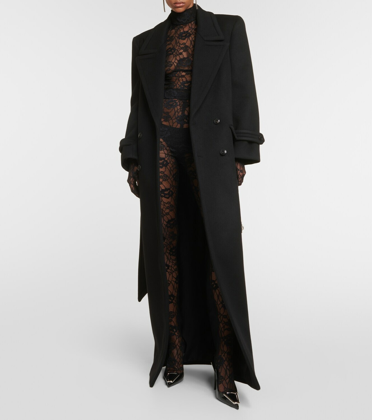 Saint Laurent Double-breasted wool coat Saint Laurent