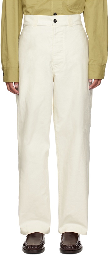 Photo: MHL by Margaret Howell Off-White Firemans Trousers