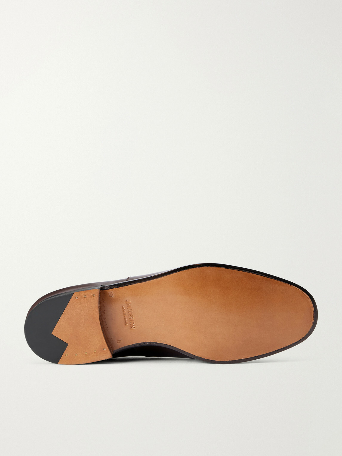 J.M. Weston - Cap Toe Leather Oxford Shoes - Brown