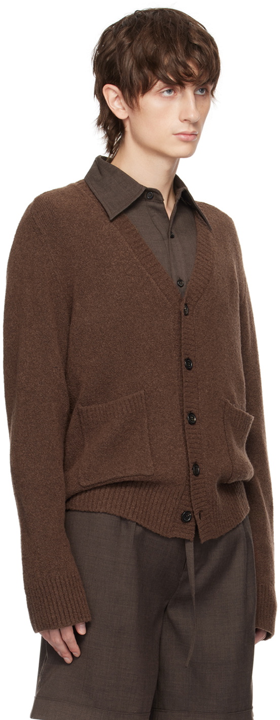 The World Is Your Oyster Brown & Off-White Convertible Sweater