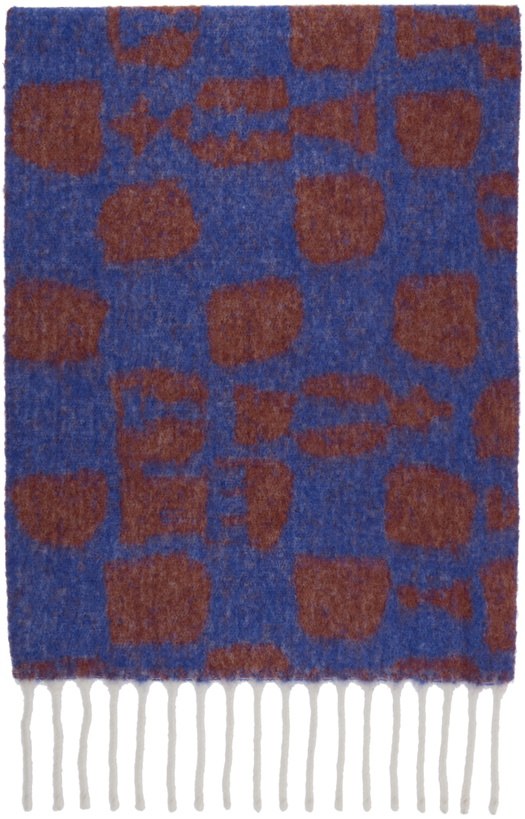 Photo: Henrik Vibskov Blue & Brown Chess Scarf