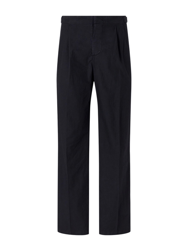 Photo: 3sixteen - Safari Straight-Leg Cotton-Poplin Trousers - Black