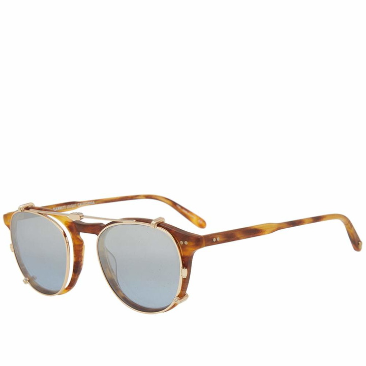 Photo: Garrett Leight Hampton Clip Sunglasses Gold