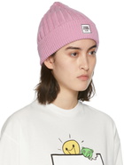 Opening Ceremony Pink Wool Box Logo Beanie
