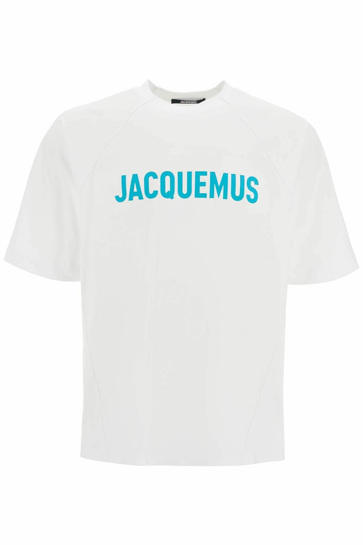 【送料込】JACQUEMUS_ホワイト Le t-shirt Typo Tシャツ Jacquemus Le T-shirt Typo long-sleeve Top | White | FARFETCH