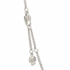 Alexander McQueen Men's Skull Necklace in Palladium 